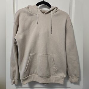 Classic Womens Beige Pullover Hoodie